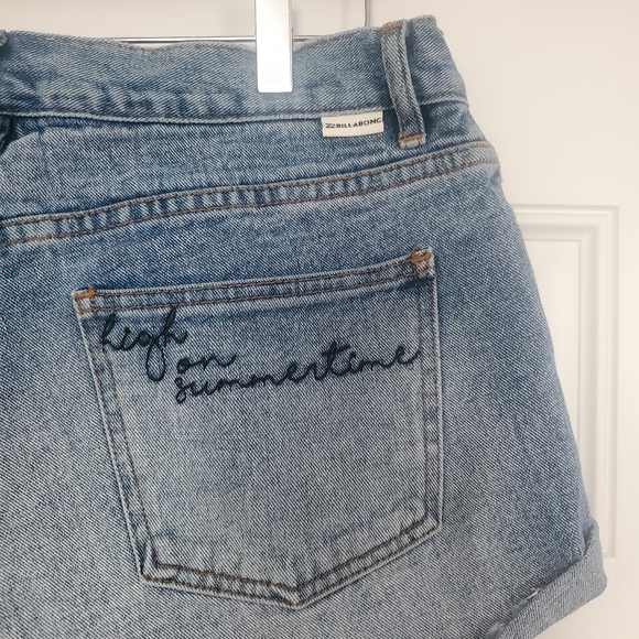 Billabong Summertime High Denim Shorts - Picture 6 of 9